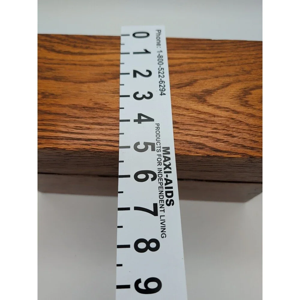 Vtg Oak Box Dovetail Handmade Hinged Lid Jewelry Watch Trinket